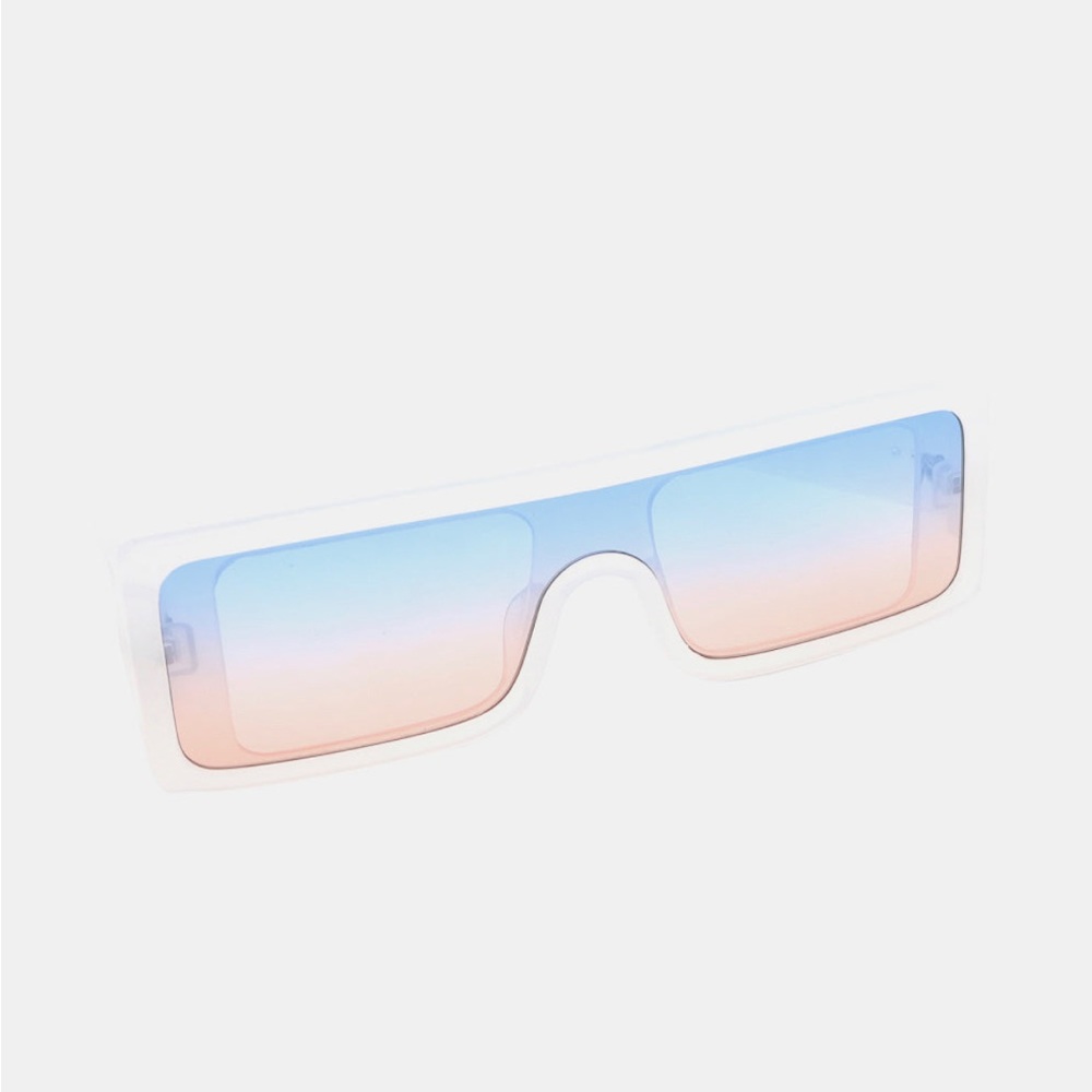 Polycarbonate Frame Rectangle Sunglasses - Picture 4 of 11
